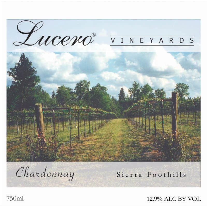Lucero Vineyards Chardonnay 2013 Front Label