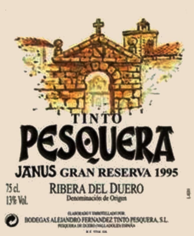 Pesquera Janus Gran Reserva 1995 Front Label