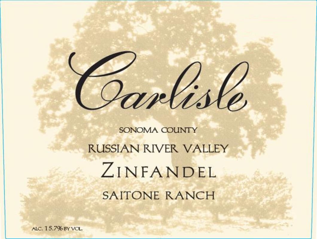 Carlisle Saitone Ranch Zinfandel 2014 Front Label