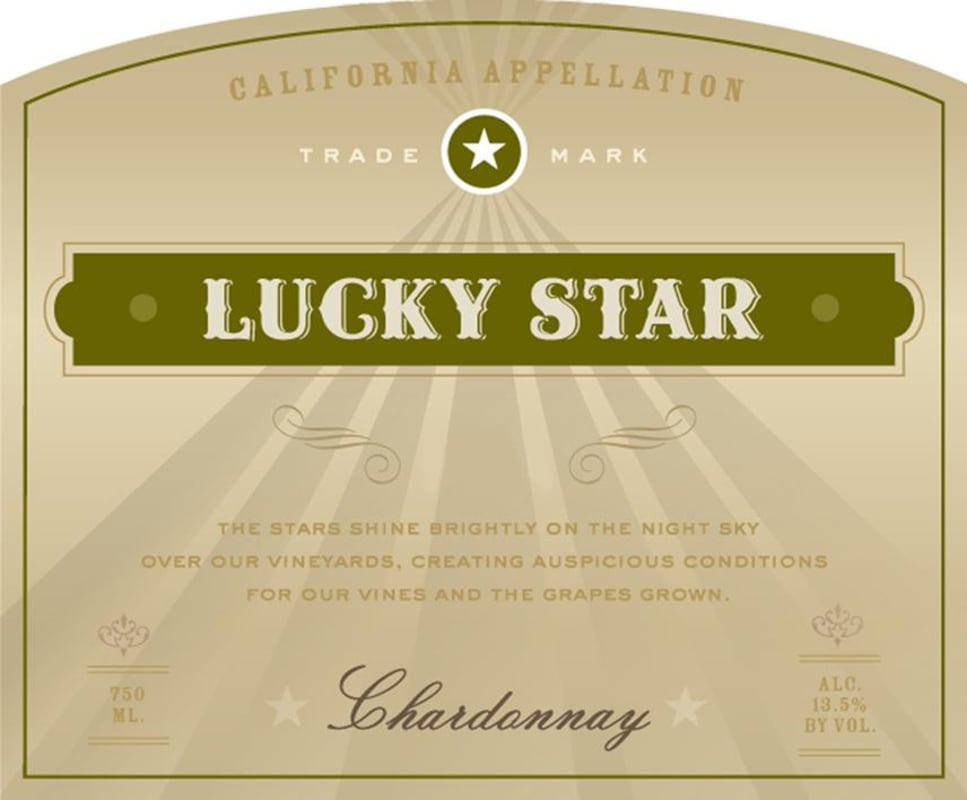 Lucky Star Chardonnay 2010 Front Label