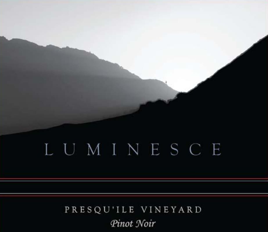 Luminesce Wines Presquile Vineyard Pinot Noir 2013 Front Label