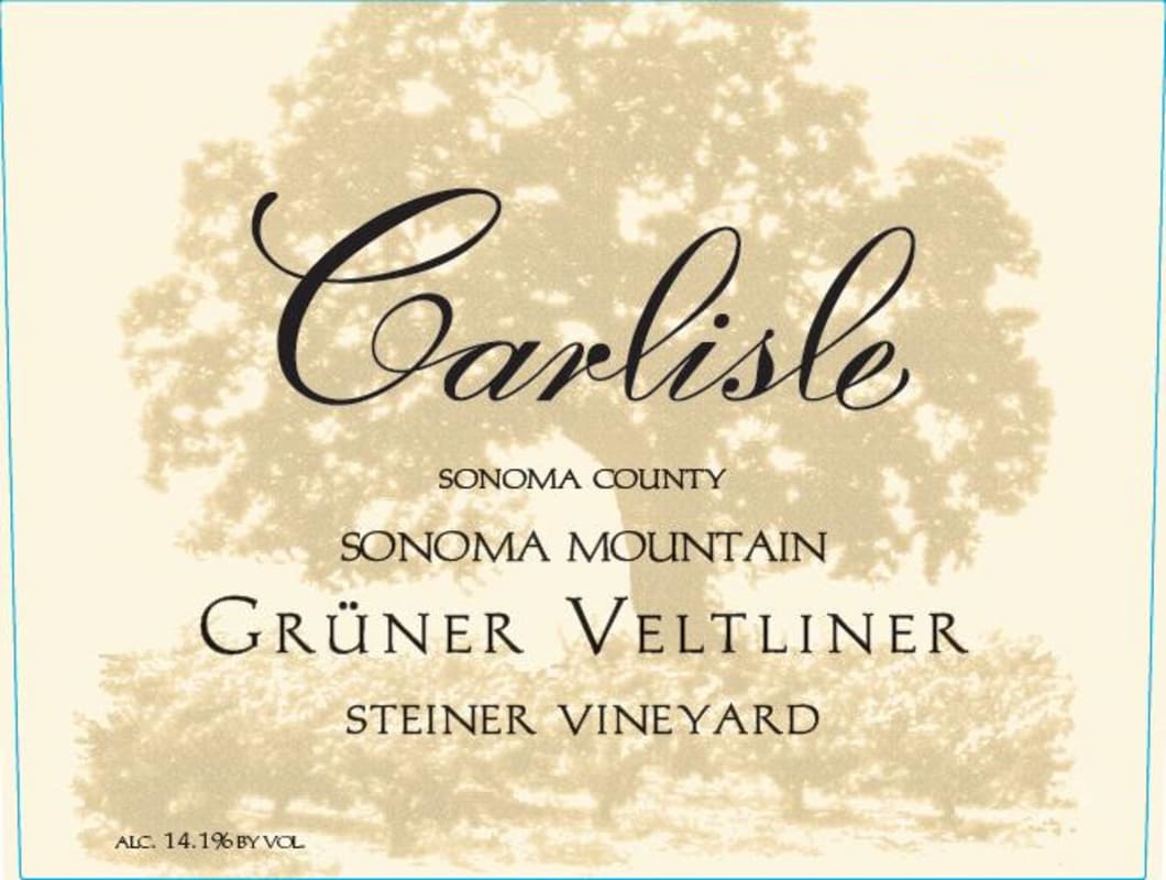 Carlisle Steiner Vineyard Gruner Veltliner 2013 Front Label