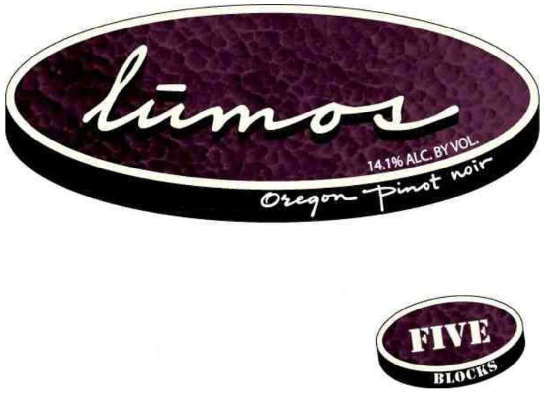 Lumos Winery Five Blocks Pinot Noir 2012 Front Label