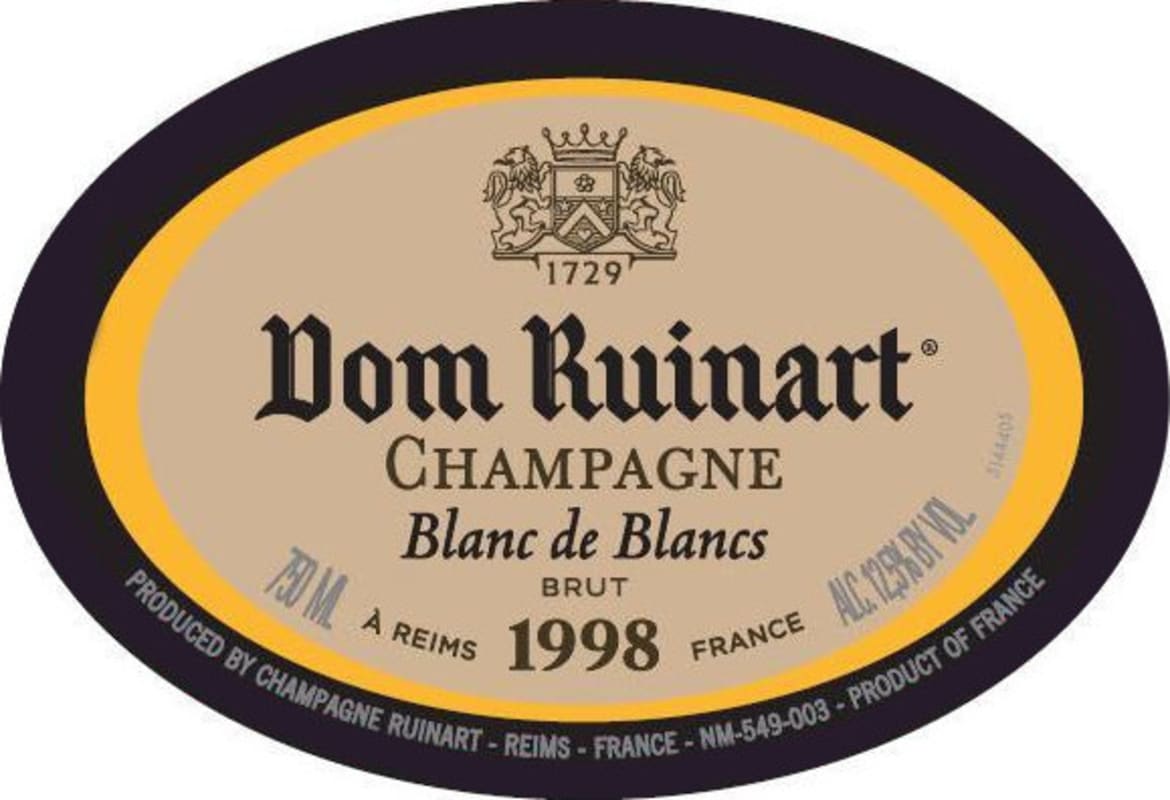 Ruinart Blanc de Blancs Brut 1998 Front Label