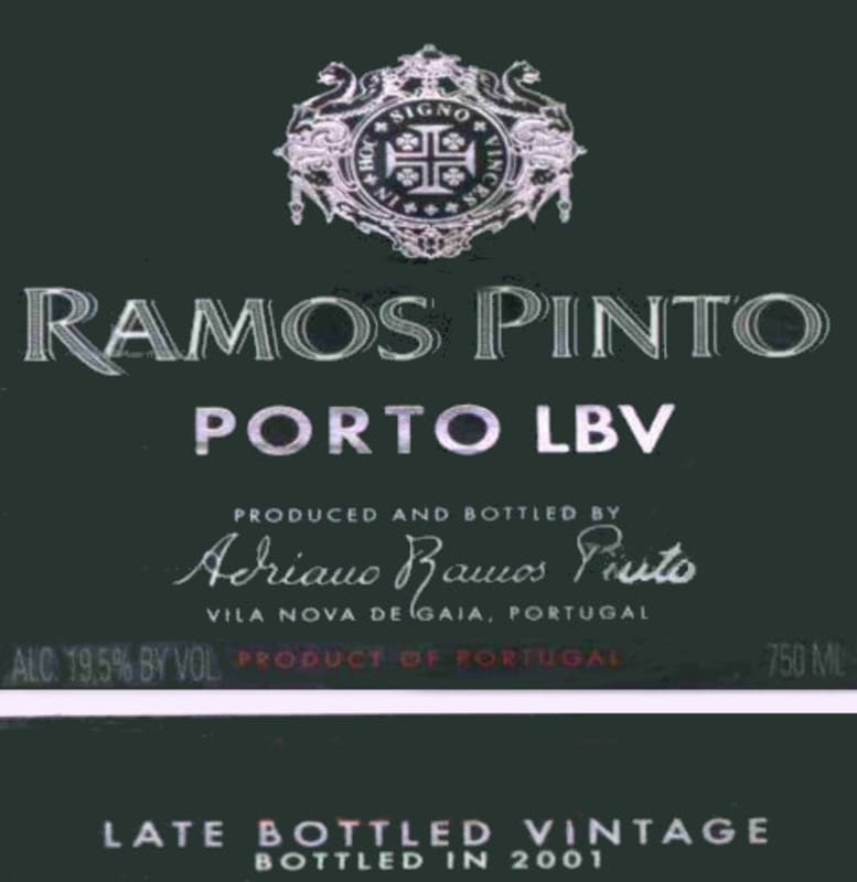 Ramos Pinto Late Bottled Vintage Port 1998 Front Label