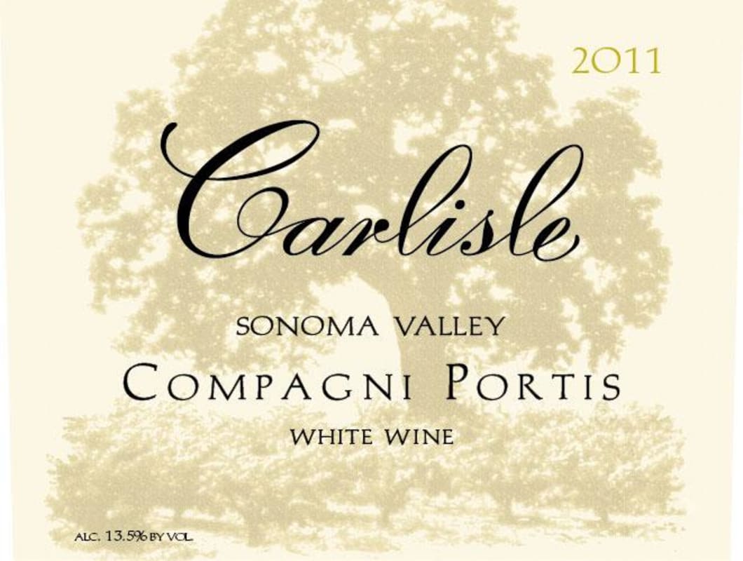 Carlisle Compagni Portis White Wine 2011 Front Label