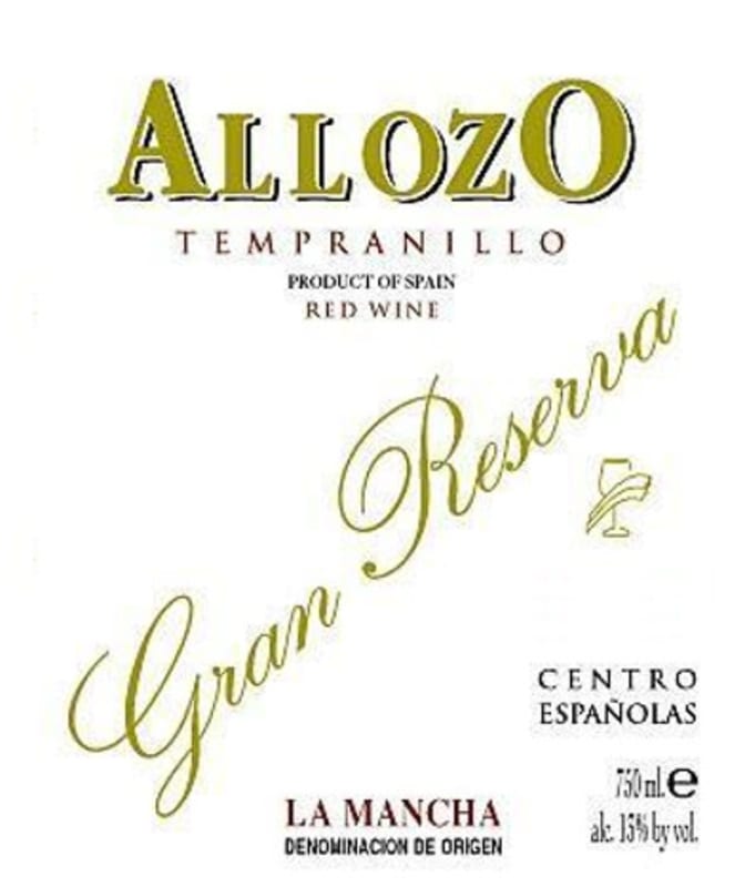 Allozo Gran Reserva 1999 Front Label