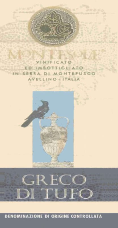 Montesole Greco di Tufo 1999 Front Label