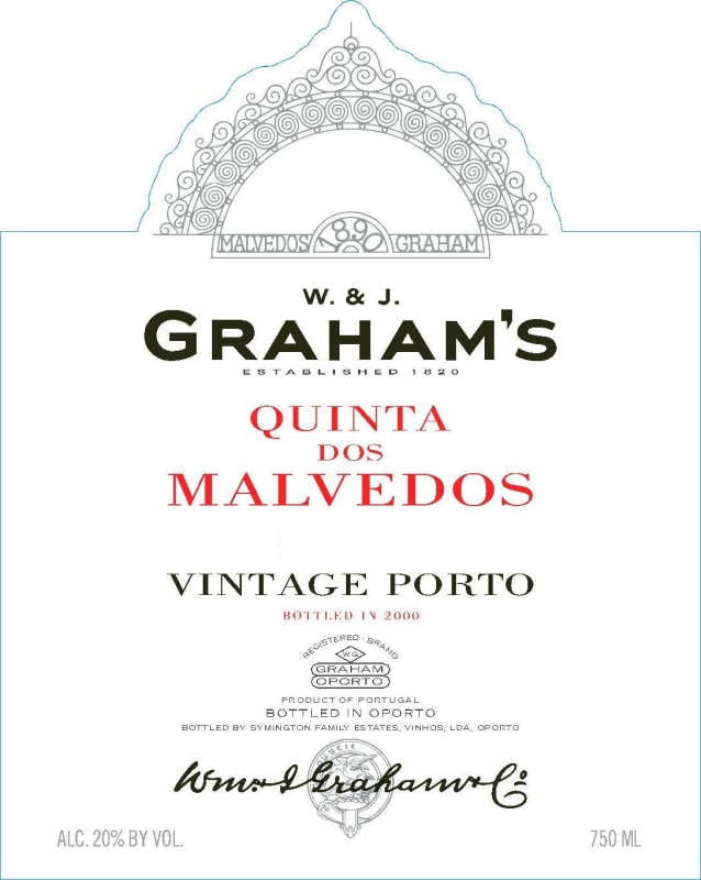 Graham's Malvedos 1999 Front Label