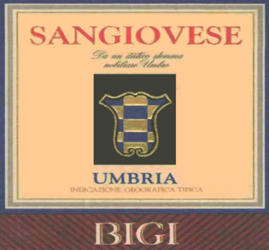Bigi Sangiovese 2000 Front Label