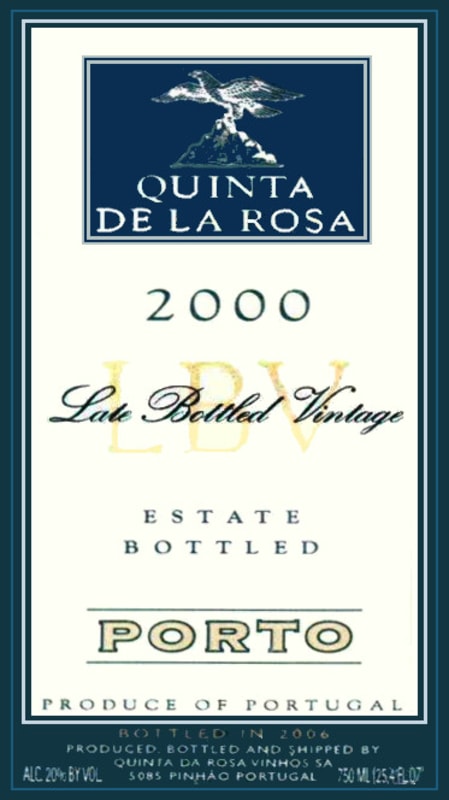Quinta de la Rosa Late Bottled Vintage Port 2000 Front Label
