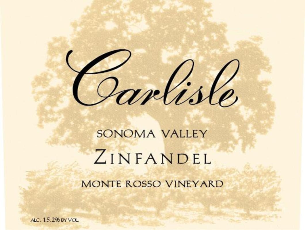 Carlisle Monte Rosso Vineyard Zinfandel 2010 Front Label