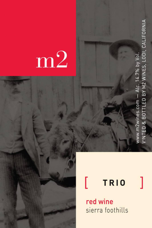 m2 Wines Trio Red Blend 2010 Front Label
