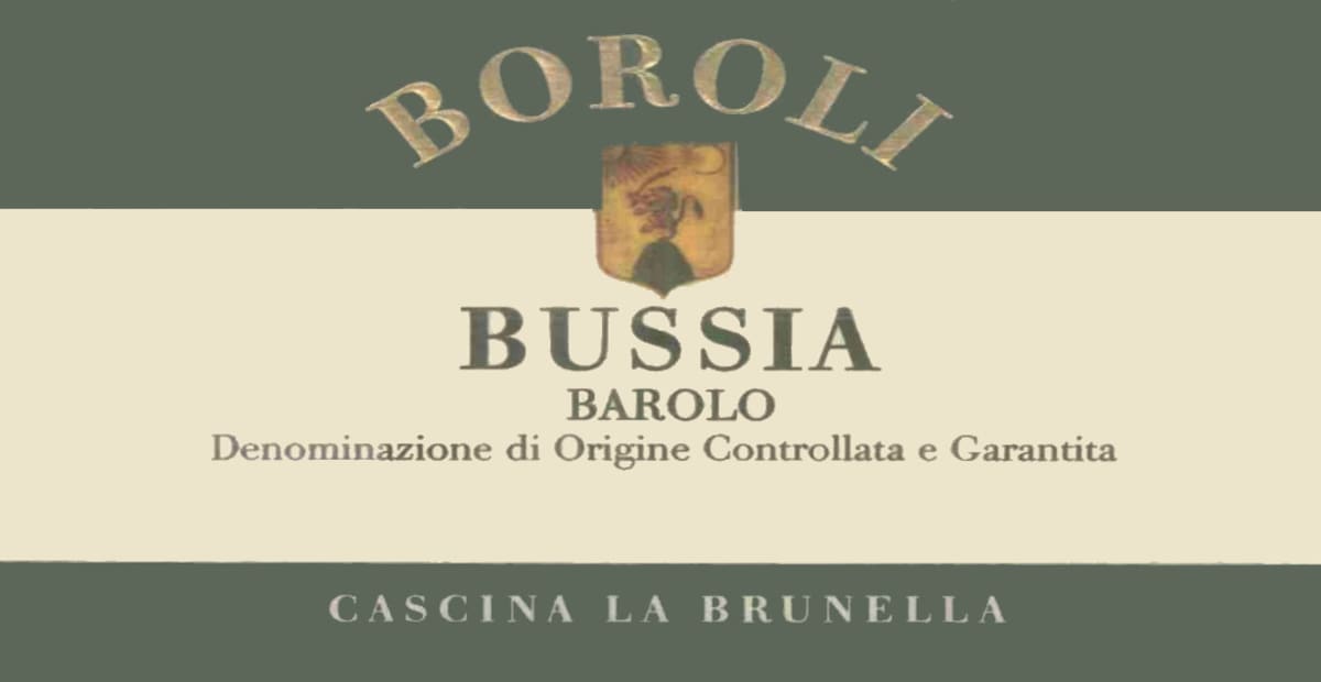 Boroli Barolo Bussia 2001 Front Label
