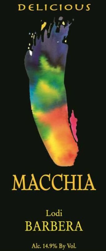 Macchia Winery Delicious Barbera 2014 Front Label