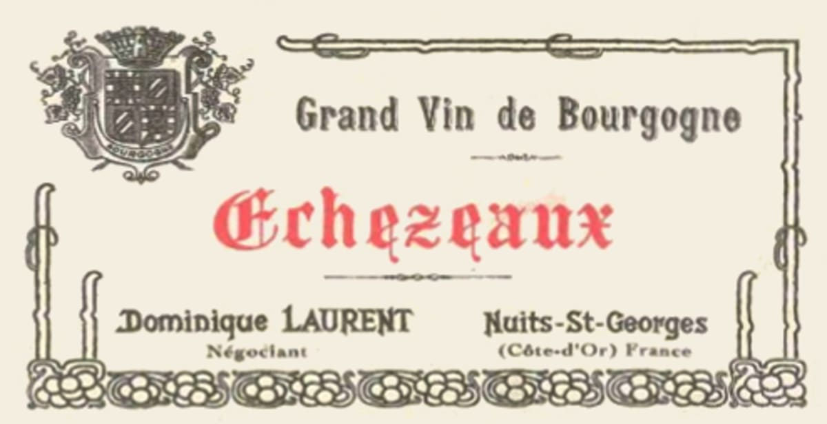 Dominique Laurent Echezeaux 2001 Front Label