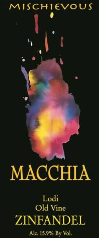 Macchia Winery Mischievous Old Vine Zinfandel 2013 Front Label