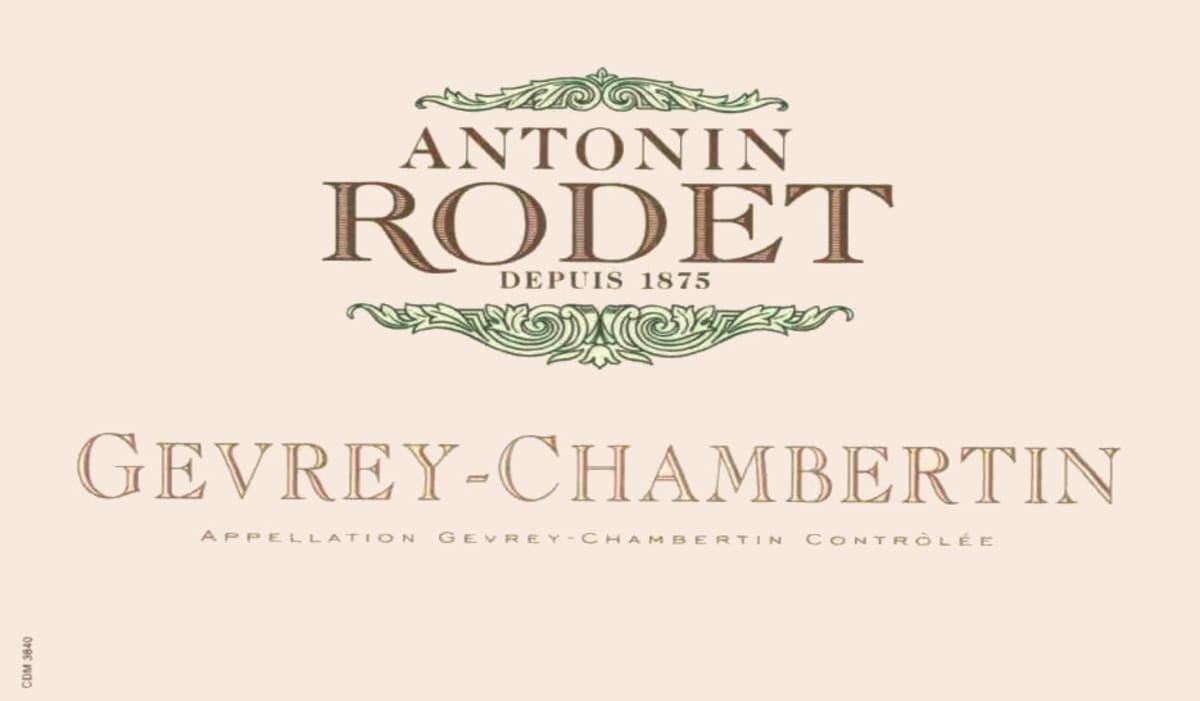 Antonin Rodet Gevrey Chambertin 2002 Front Label