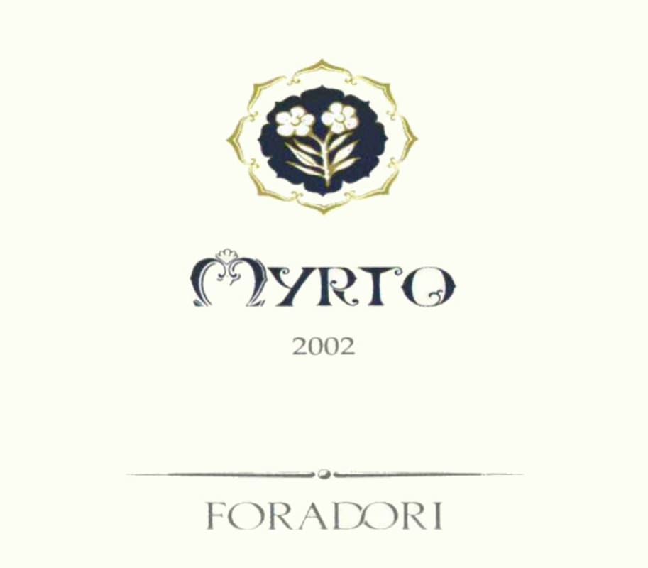 Foradori Myrto 2002 Front Label