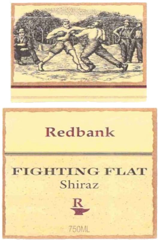 Redbank Fighting Flat Shiraz 2003 Front Label