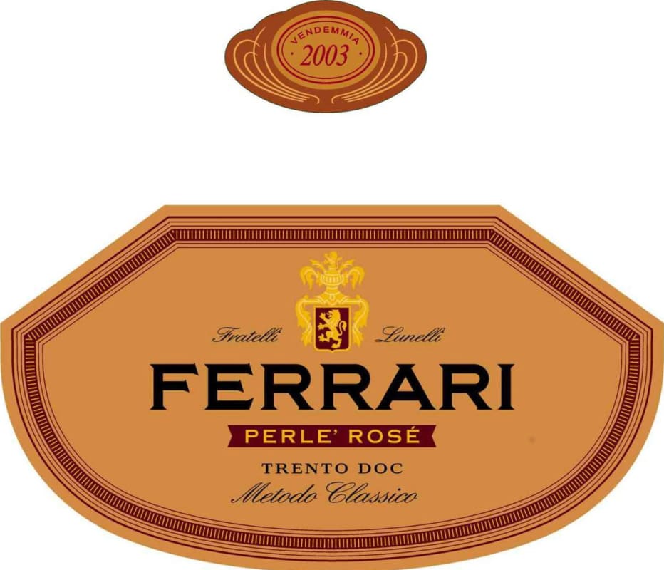 Ferrari Perle Rose 2003 Front Label