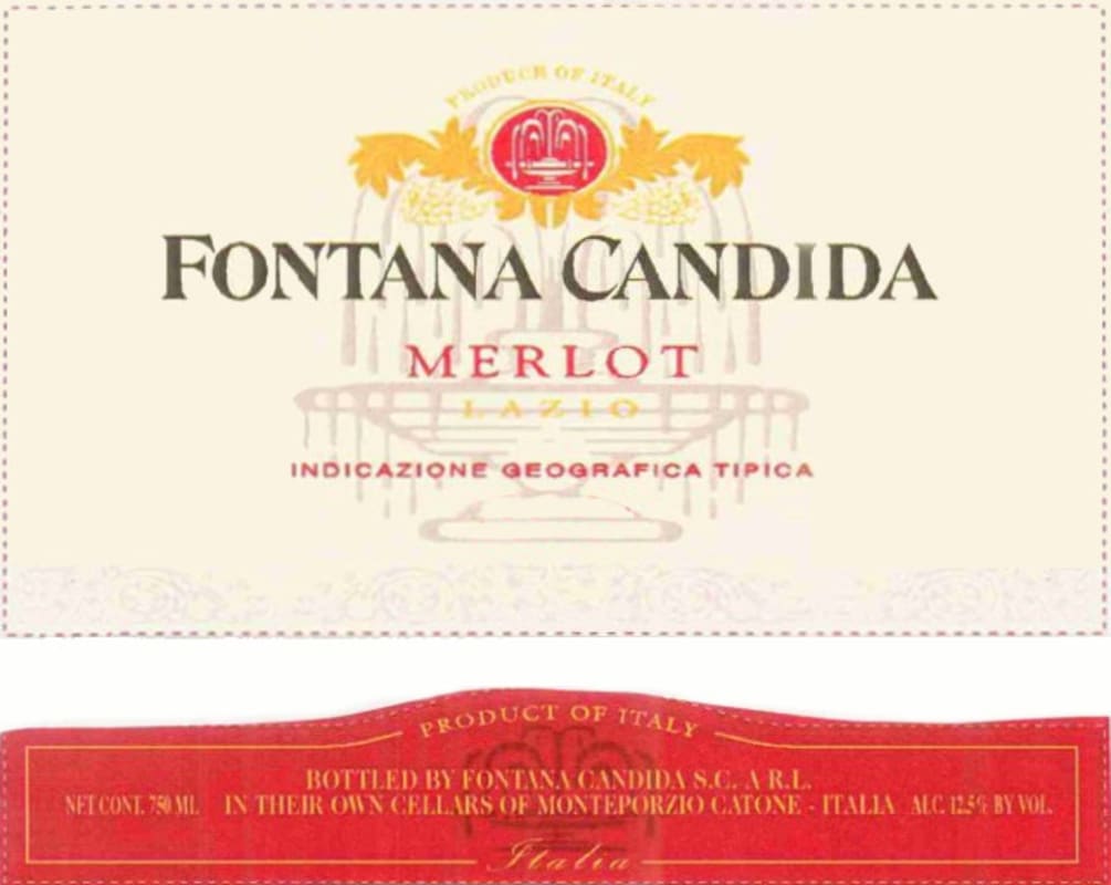 Fontana Candida Merlot 2003 Front Label