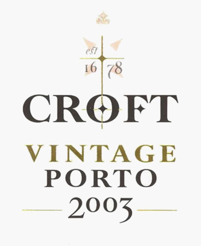 Croft Vintage Port 2003 Front Label