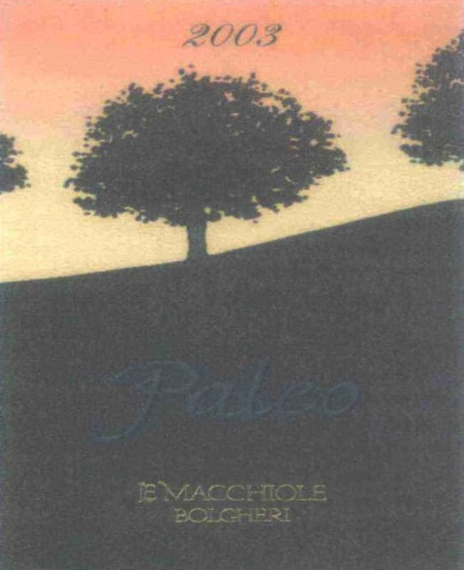 Le Macchiole Paleo Bianco 2003 Front Label
