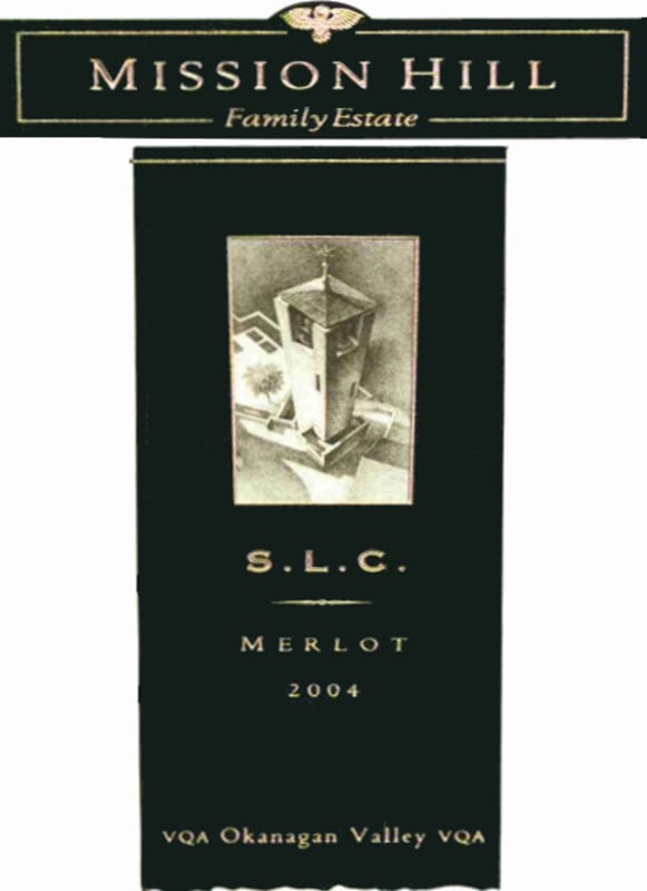 Mission Hill SLC Merlot 2004 Front Label