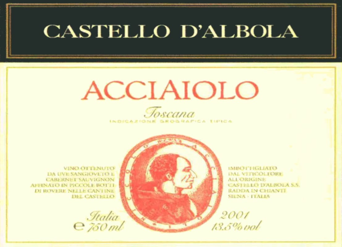 Castello di Albola Toscana Acciaiolo 2004 Front Label
