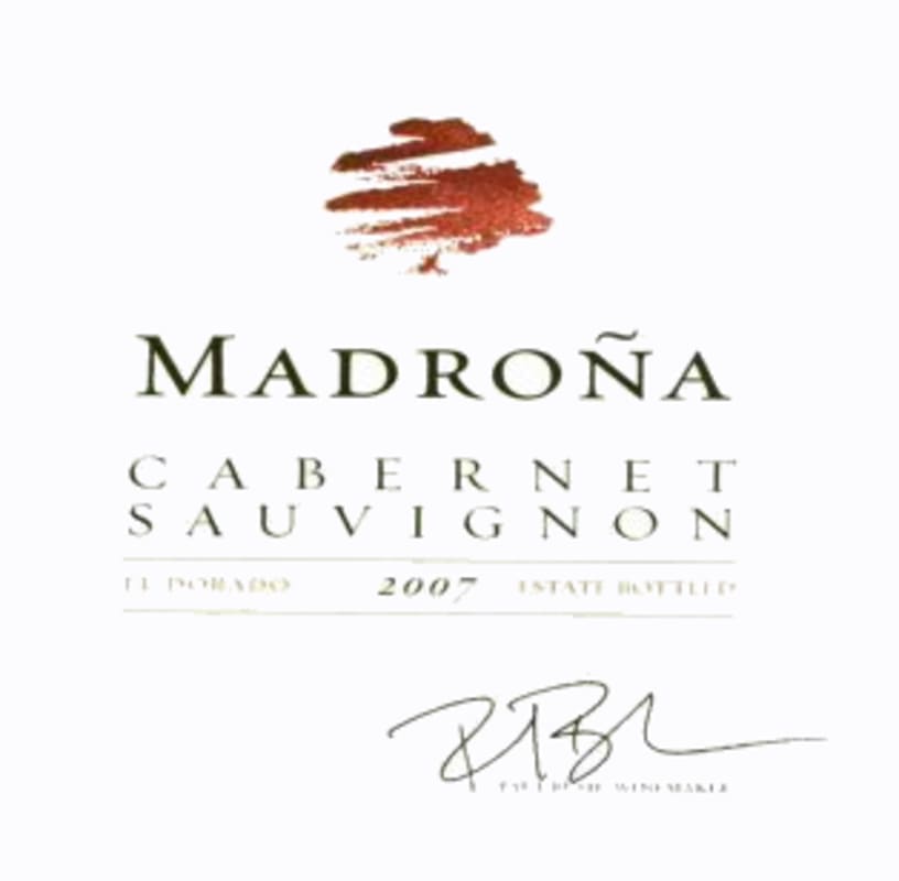 Madrona Vineyards Cabernet Sauvignon 2007 Front Label