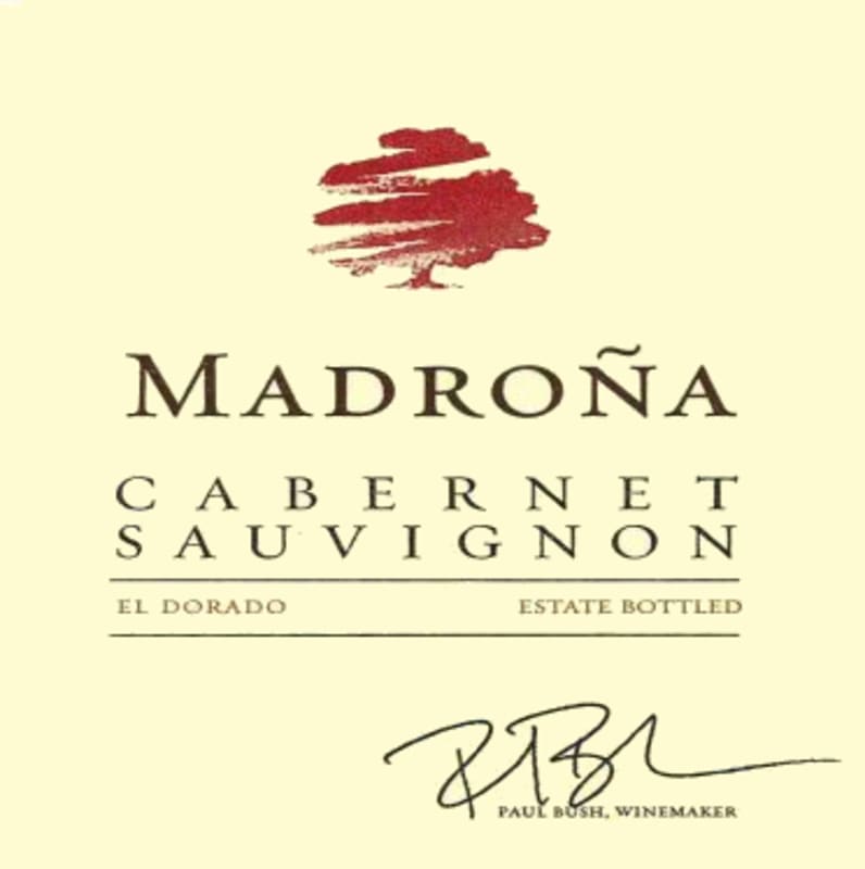 Madrona Vineyards Cabernet Sauvignon 2012 Front Label