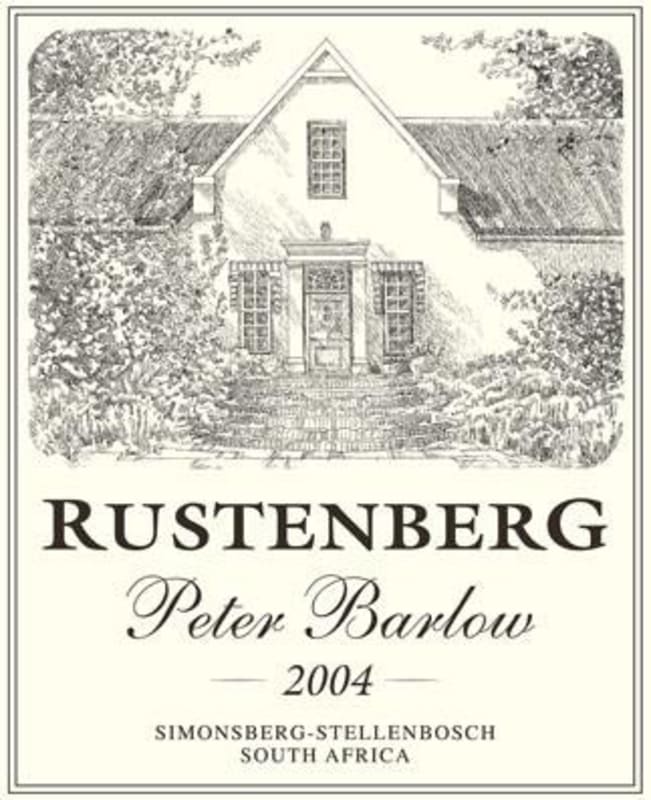 Rustenberg Peter Barlow Vineyard Cabernet Sauvignon 2004 Front Label
