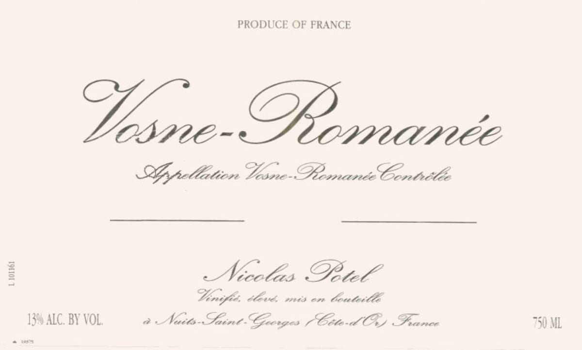 Nicolas Potel Vosne-Romanee 2004 Front Label