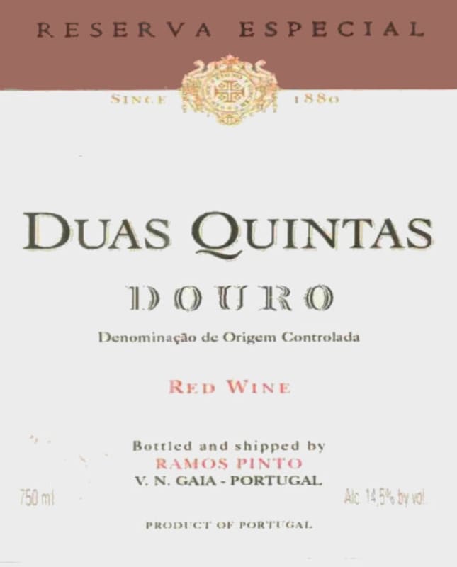 Ramos Pinto Duas Quintas Reserva Especial 2004 Front Label