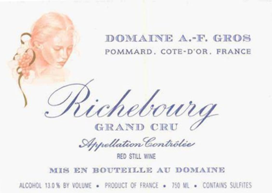 Domaine A.F. Gros Richebourg Grand Cru 2004 Front Label