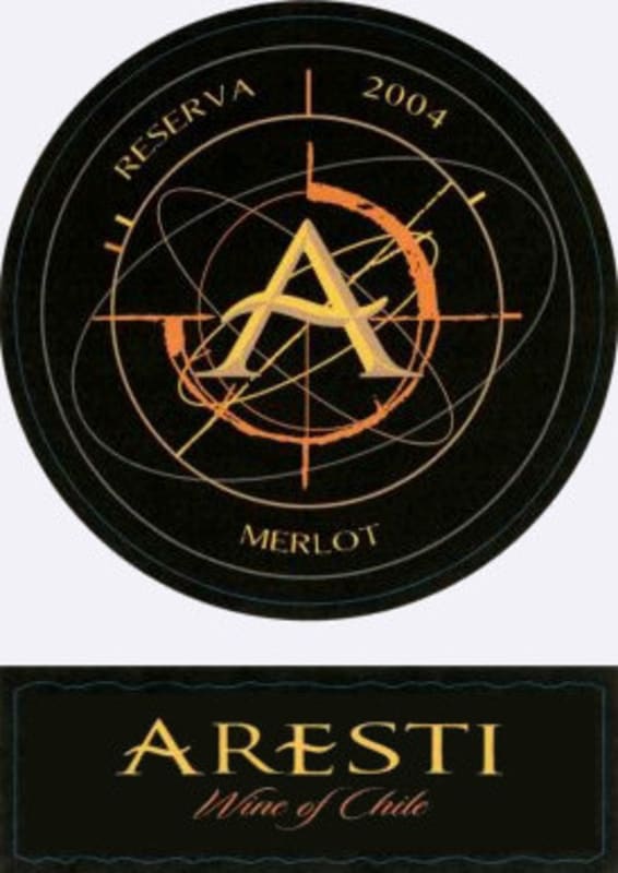 Aresti Reserve Merlot 2004 Front Label