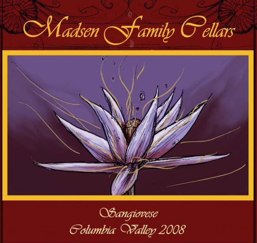 Madsen Family Cellars Sangiovese 2008 Front Label