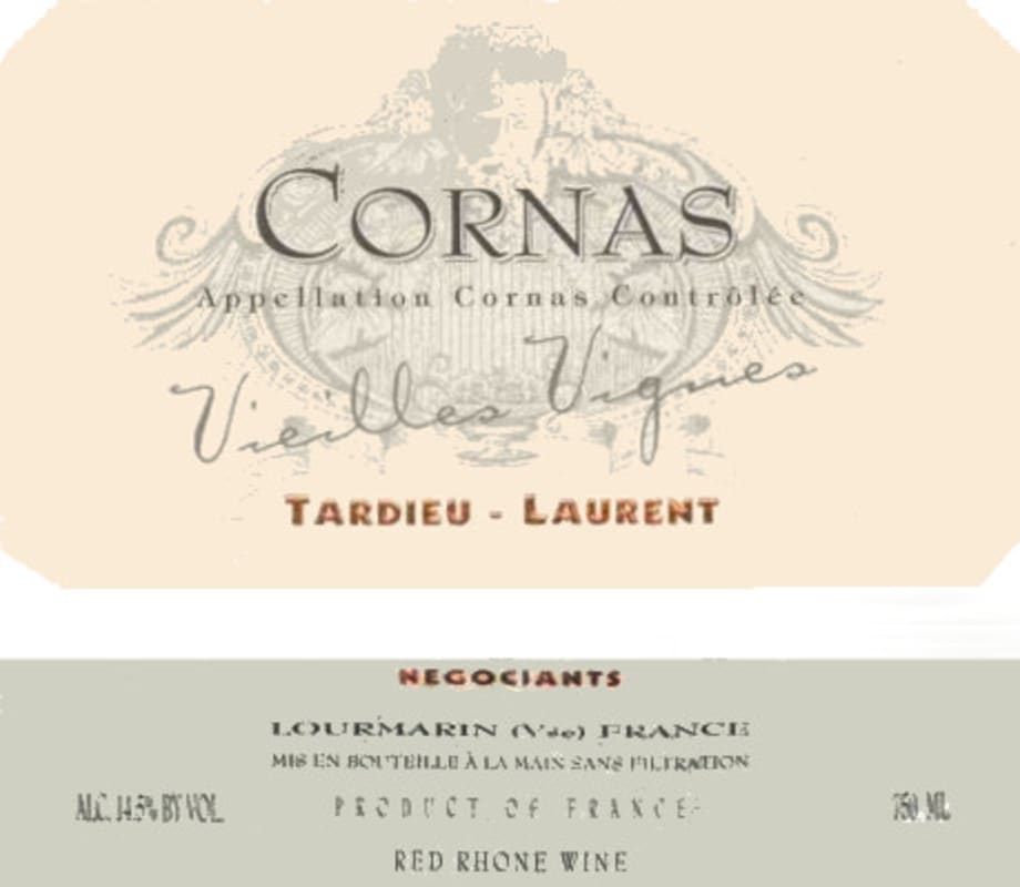 Tardieu-Laurent Cornas Vieilles Vignes 2004 Front Label