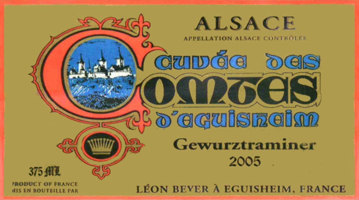 Leon Beyer Cuvee des Comes d'Eguisheim Gewurztraminer 2005 Front Label
