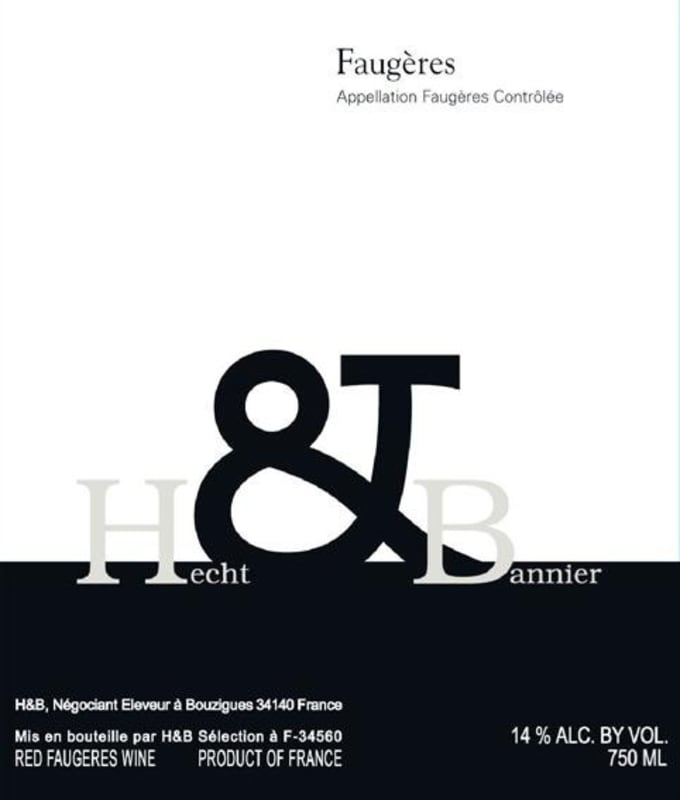 Hecht & Bannier Faugeres 2005 Front Label