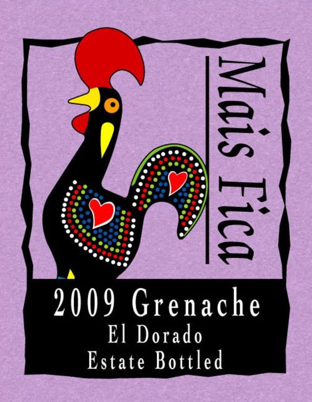 Mais Fica Winery Grenache 2009 Front Label
