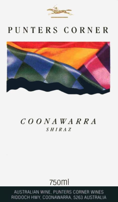 Punters Corner Coonawarra Shiraz 2005 Front Label