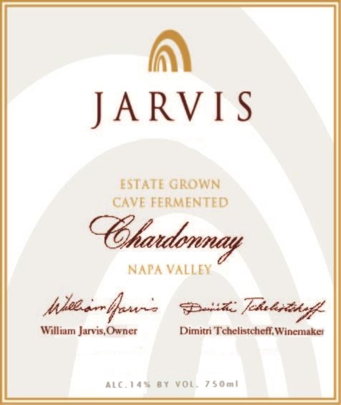 Jarvis Estate Grown Cave Fermented Chardonnay 2002 Front Label