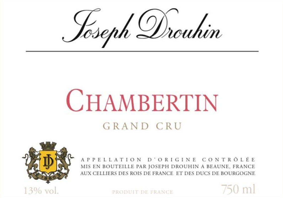 Joseph Drouhin Chambertin Grand Cru 2005 Front Label