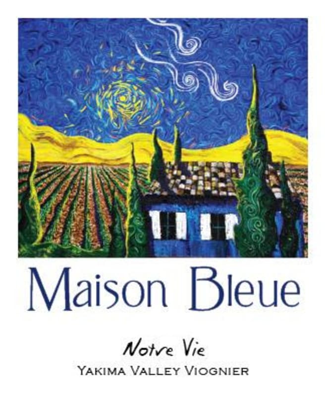 Maison Bleue Winery Notre Vie Viognier 2010 Front Label