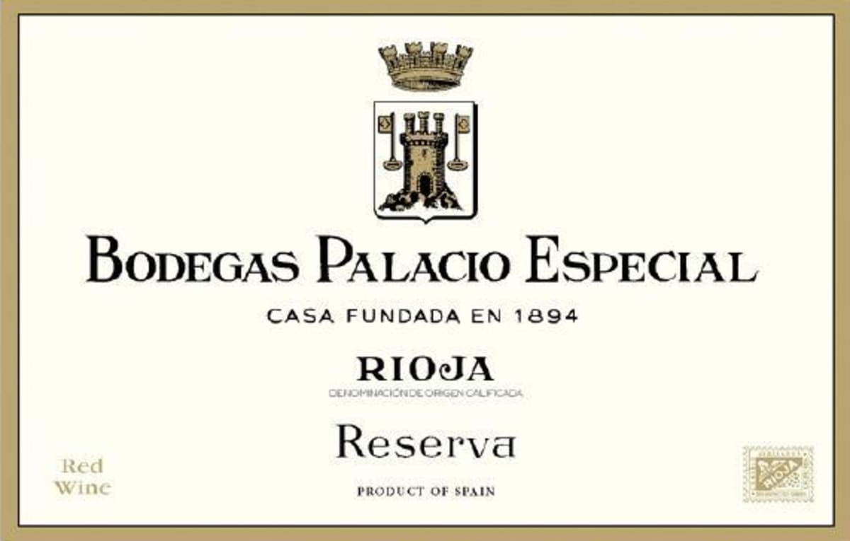 Bodegas Palacio Especial Reserva 2005 Front Label