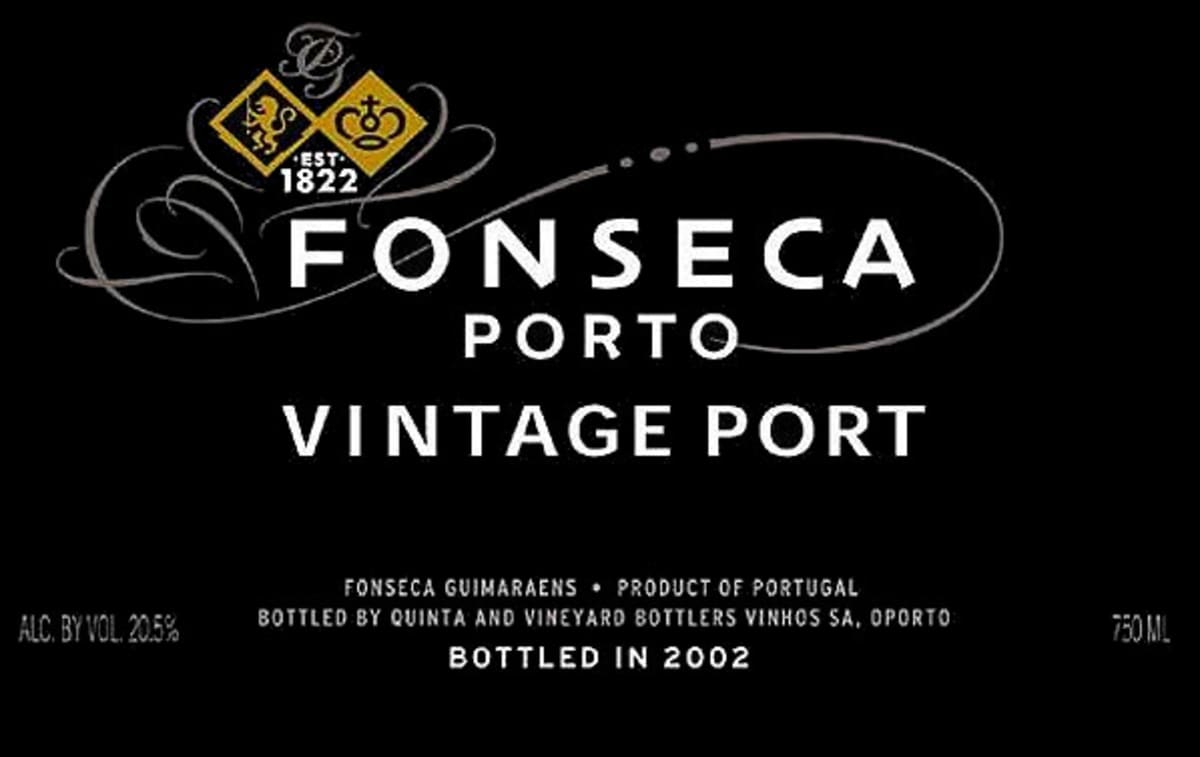Fonseca Vintage Port 2005 Front Label