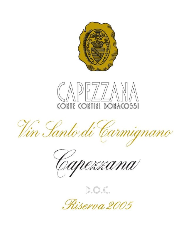 Capezzana Vin Santo di Carmignano Riserva 2005 Front Label