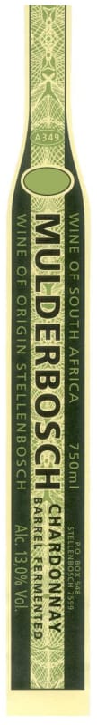 Mulderbosch Barrel Fermented Chardonnay 2005 Front Label